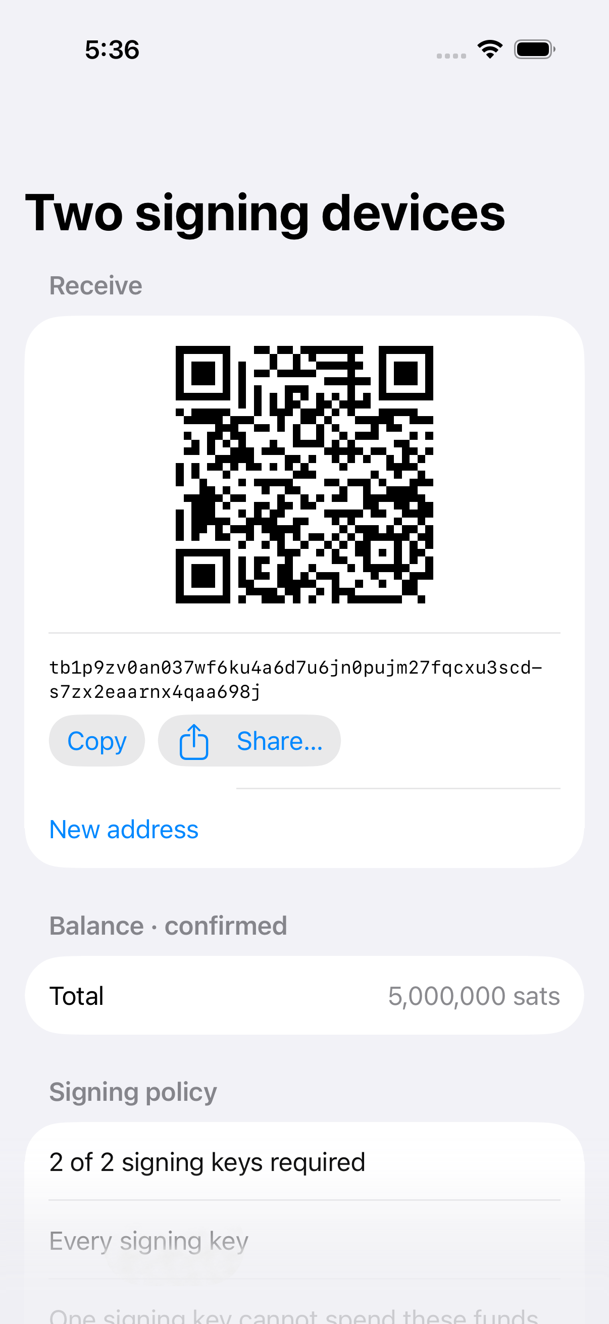 Winnow on iPhone: both keys required.
