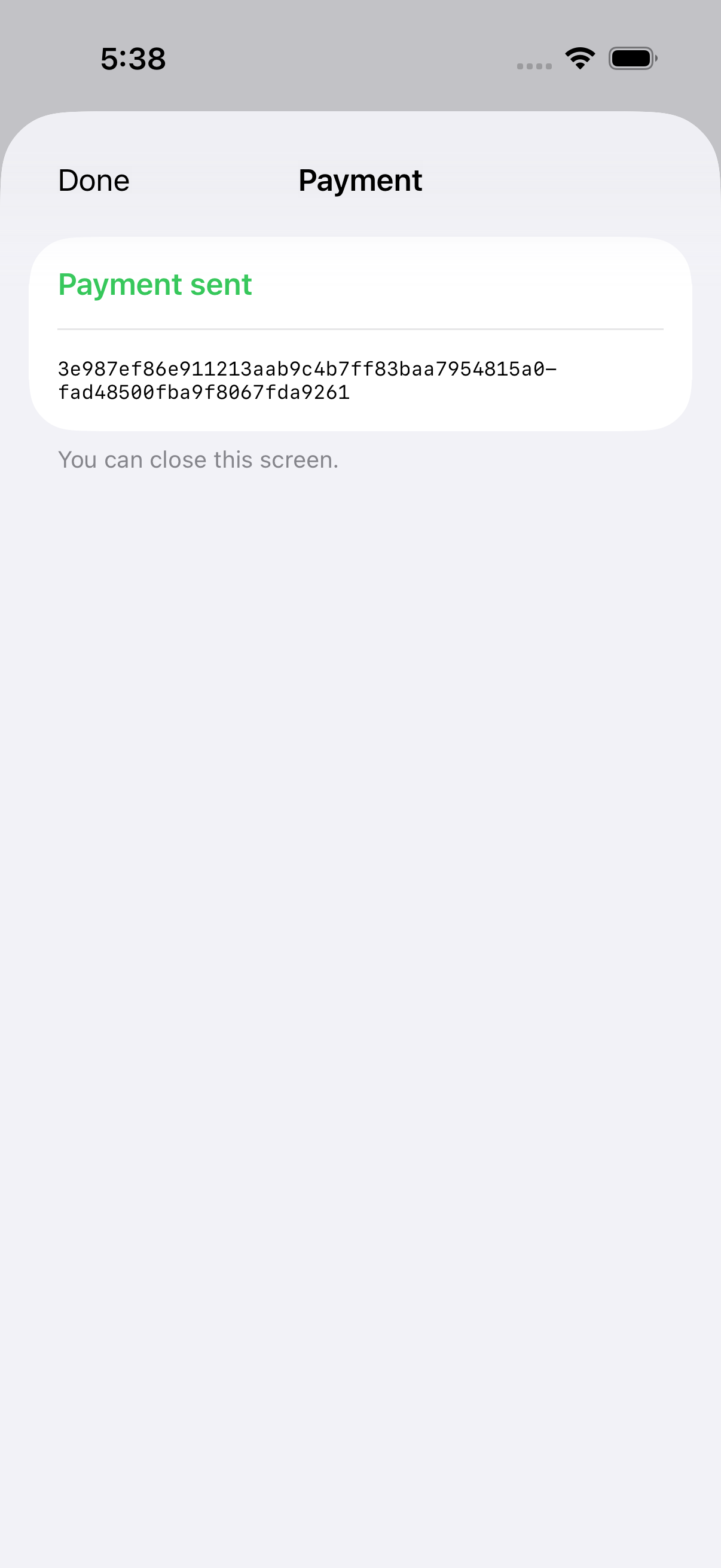 Winnow on iPhone: both signed, sent.